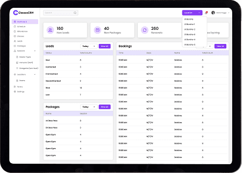 ClassesCRM — Powerful Scheduling & Booking Experience preview